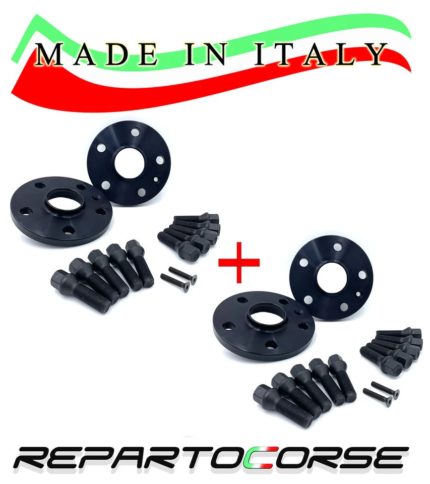 KIT 4 DISTANZIALI 16+20mm REPARTOCORSE BLACK JEEP Compass (MP - M6) dal 2016