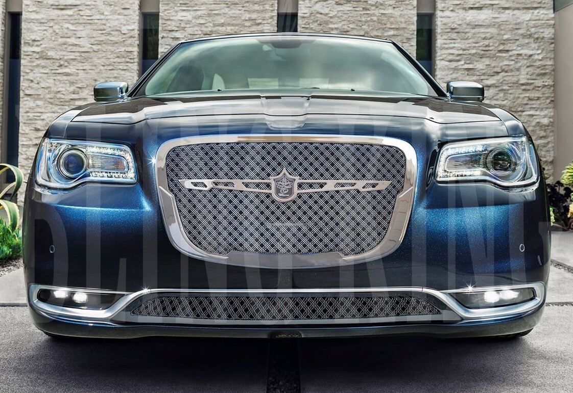 2015-2023 Chrysler 300 300C chrome mesh grille triple weave Tiarra