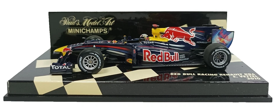 MINICHAMPS Red Bull Racing Renault RB6 Sebastian Vettel Weltmeister 2010 1:43 - Bild 1 von 4