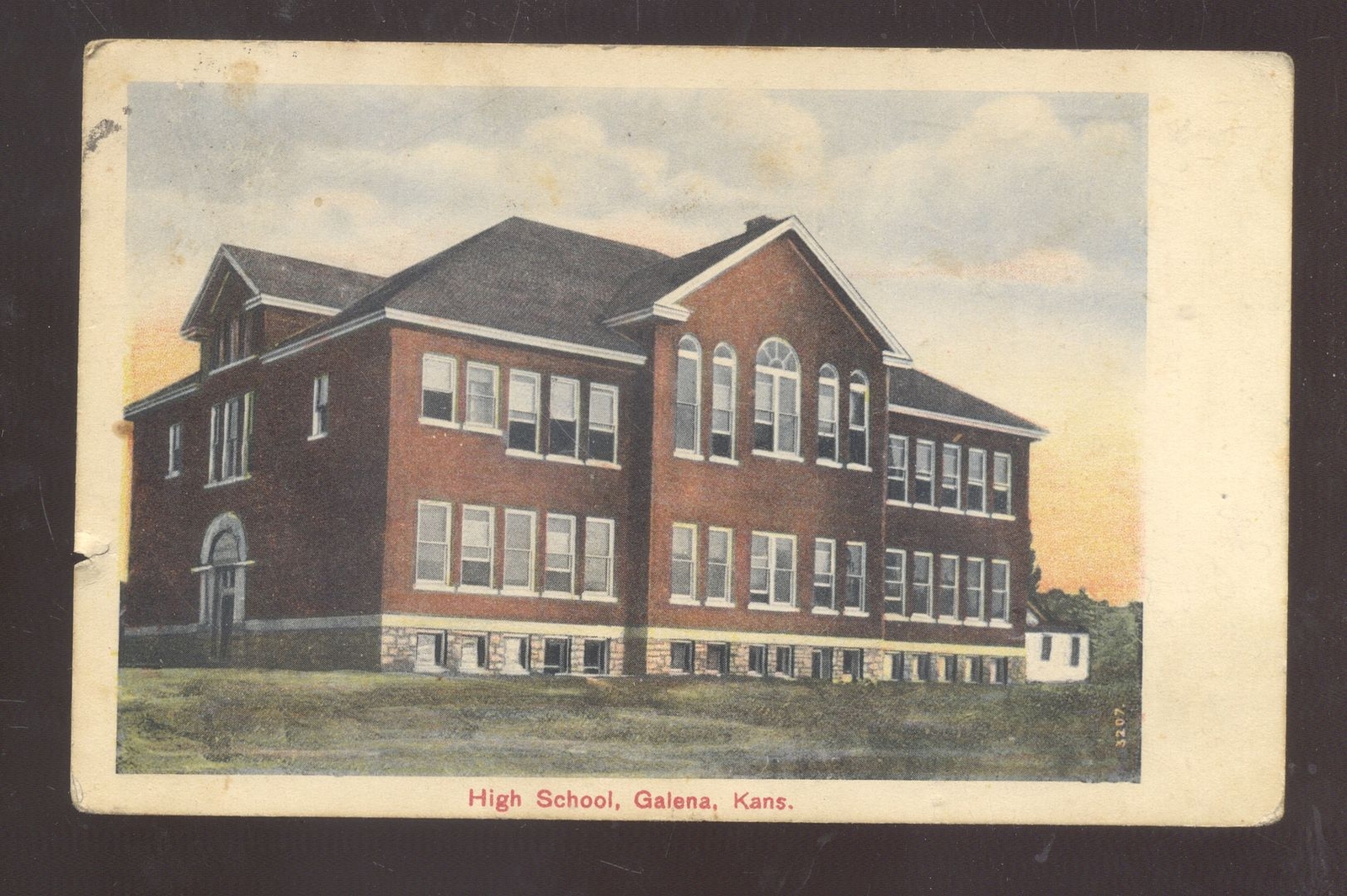GALENA KANSAS HIGH SCHOOL BUILDING VINTAGE POSTCARD 1908 eBay