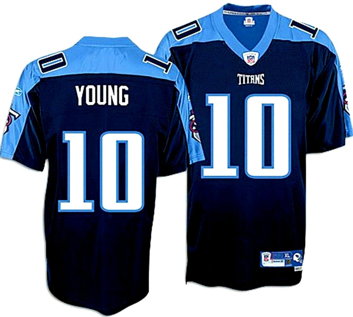 Vince Young Reebok NFL Navy Premier Tennessee Titans Authentic