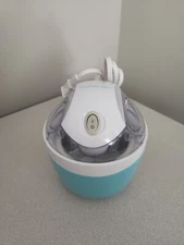 Nostalgia ICM500BLUE 1 Pint Electric Ice Cream Frozen Yogurt Gelato Maker Blue