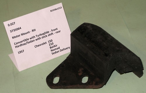 1957 Chevrolet 150 210 BelAir Nomad NOS motor mount 3735064 - Picture 3 of 4