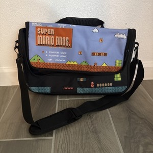 Super Mario Bros. Messenger Travel Shoulder Bag for Nintendo Switch 15“x 10”