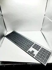 Wireless Keyboard VssoPlor 2.4GHz Slim with Numeric Keypad No Mouse