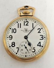 Ball Hamilton 999B 21J Railroad Pocket Watch 16s Keystone J Boss 10K GF