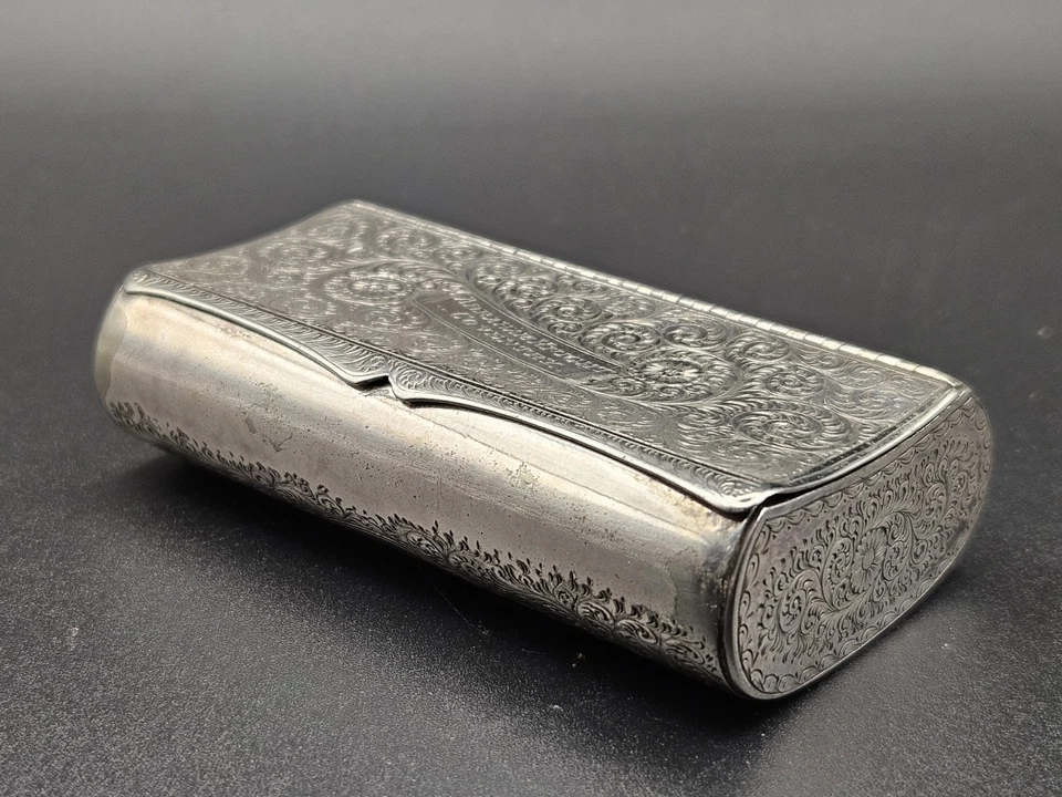 Antique Silver Snuff Box 18th Century Birmingham - image 2 of 4