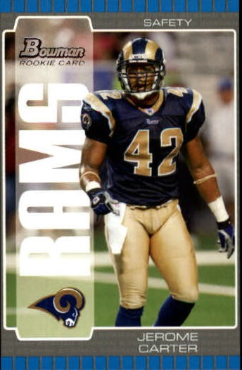 2005 Bowman #264 Jerome Carter RC - FB