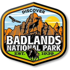 Badlands National Park Magnet by Classic Magnets