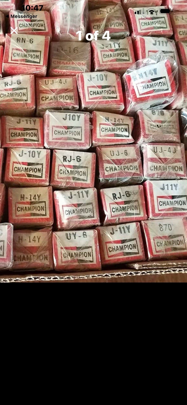 1 .. NOS Champion J-11Y Spark Plug .. Charger, Road Runner, Cuda, GTX...etc