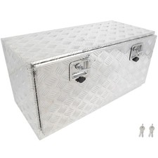 36 Inch Aluminum Pickup Truck Bed Storage Tool Box 36x17x18 Silver
