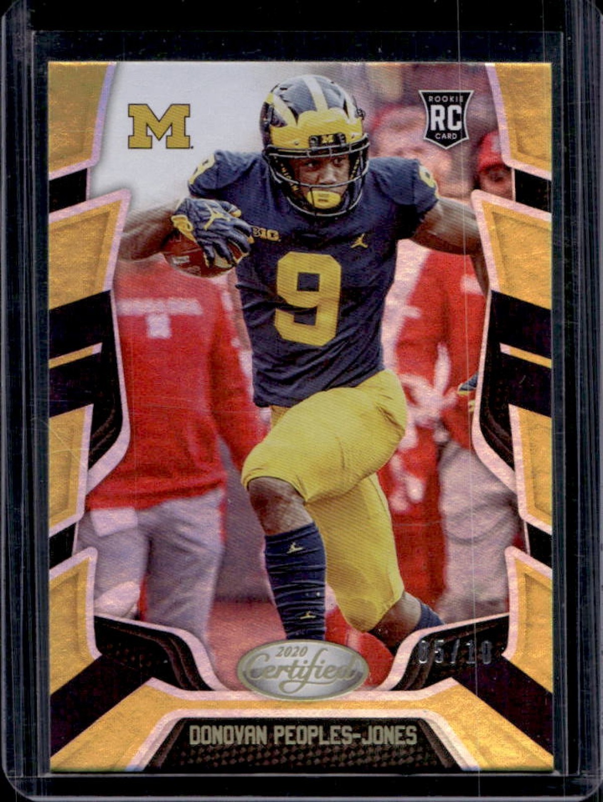 Donovan Peoples-Jones Panini Chronicles Draft Picks Certified Rookies #16 Mirror Gold