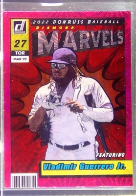 2022 Donruss Vladimir Guerrero Jr. #M-7 Jays Marvels Pink Fireworks
