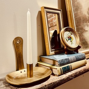 Vintage Brass Candle Wall Sconce Colonial Williamsburg Virginia Metalcrafters