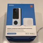 AOSU Video Doorbell SE + Chime V8E2CA11 Wireless Battery Powered White Open Box