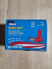 30-452, IDEAL, WING-NUT WIRE CONNECTOR, MIN. 2 18 TO MAX. 4 310, Lot of 100
