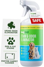 BugMD Enzyme Cleaner Pet Urine Stain Odor Remover Unscented Carpet Spray