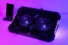 RGB Gaming Laptop Cooling Pad 17-12Inch 4Fans Customized RGB Sidelight with ...