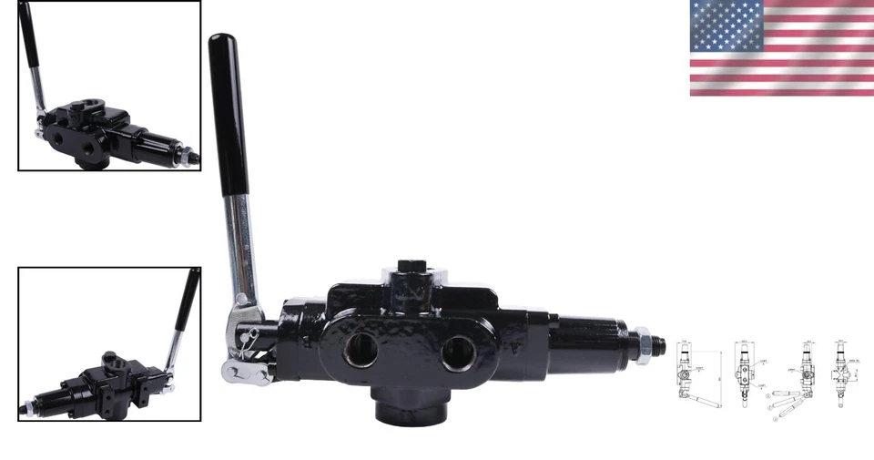 High-Performance 25GPM 3500PSI Log Splitter Valve with Adjustable Detent - Image 2 of 4