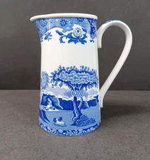 Spode Blue Italian Pitcher – Pastoral Scene – English Transferware (SP BLI)