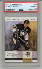 2011 UPPER DECK ULTIMATE COLLECTION #49 SIDNEY CROSBY PENGUINS PSA 10 LOW POP