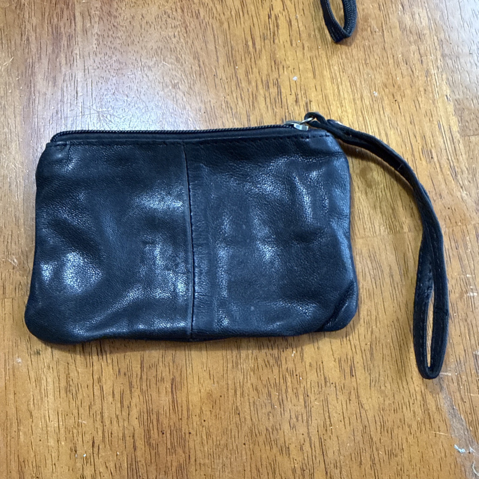 Ameri Leather Black Soft Credit Card ID Coin Wris… - image 1