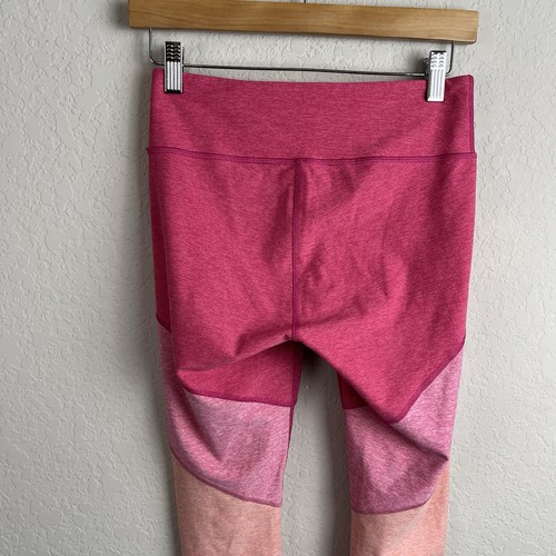 Outdoor Voices Warmup 7/8 Leggings Small S Flamingo Pink Hot Pink Color Block - Picture 6 of 8
