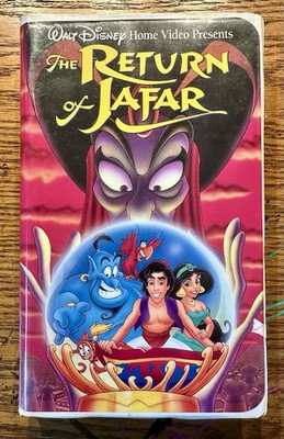 The Return of Jafar VHS 1994 Clamshell Case Walt Disney Home Video