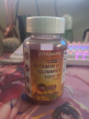 Vitamatic Sugar Free Vitamin D3 - 120 Pectin Based Gummies (1000 IU)