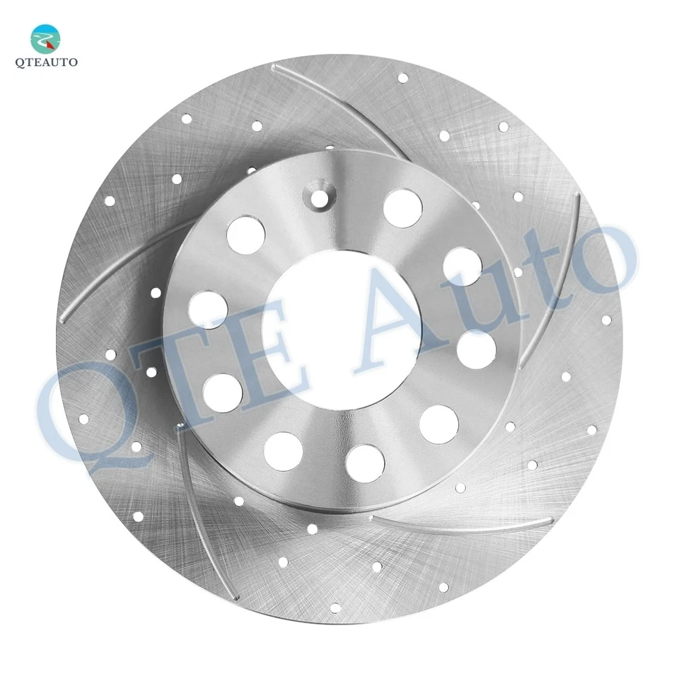 Rotores de disco de freno ranurados perforados traseros 260 mm para Audi A3 Base 2008 Foto 2 de 4