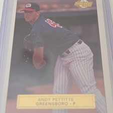 Fleer 1992-93 Excel Andy Pettitte #214 Greensboro Hornets Baseball MiLB