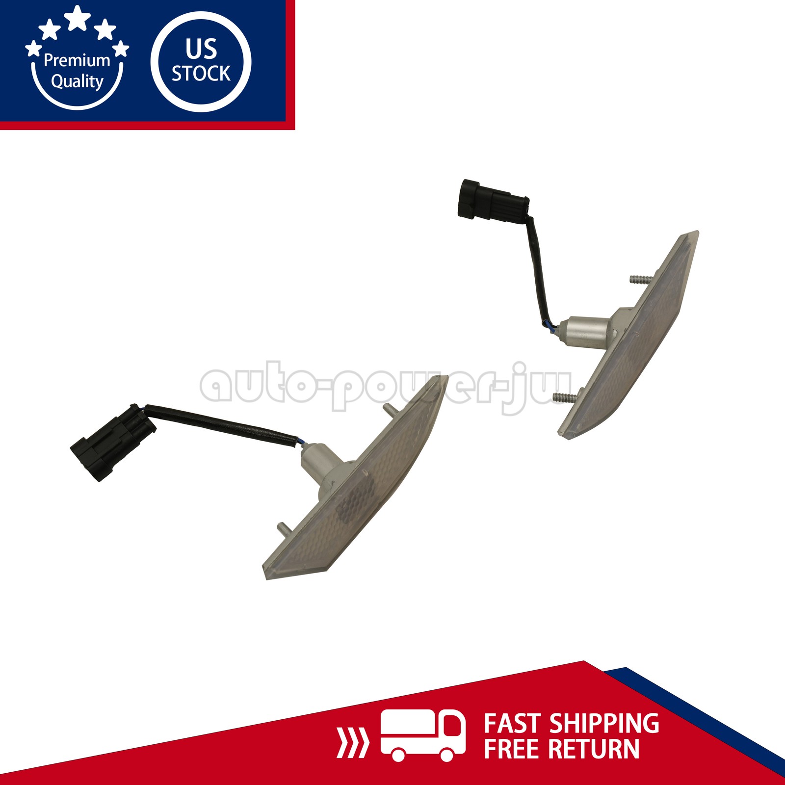 2PCS Front Bumper Side Marker Indicator For Lamborghini Gallardo 400945119D/120D