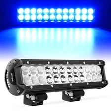 Nilight LED Light Bar 12 Inch 72W Spot Flood Combo Blue Beam Off Road Lights