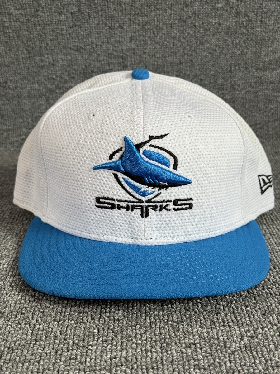 New Era San Jose Sharks 9FIFTY Snapback Hat White Blue Flat Brim Cap