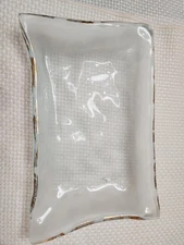 Annieglass Signed Frosted Shells Dish/ Trinket Holder