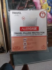 Allergies Travel Pillow Protector 14inx20 In Grey