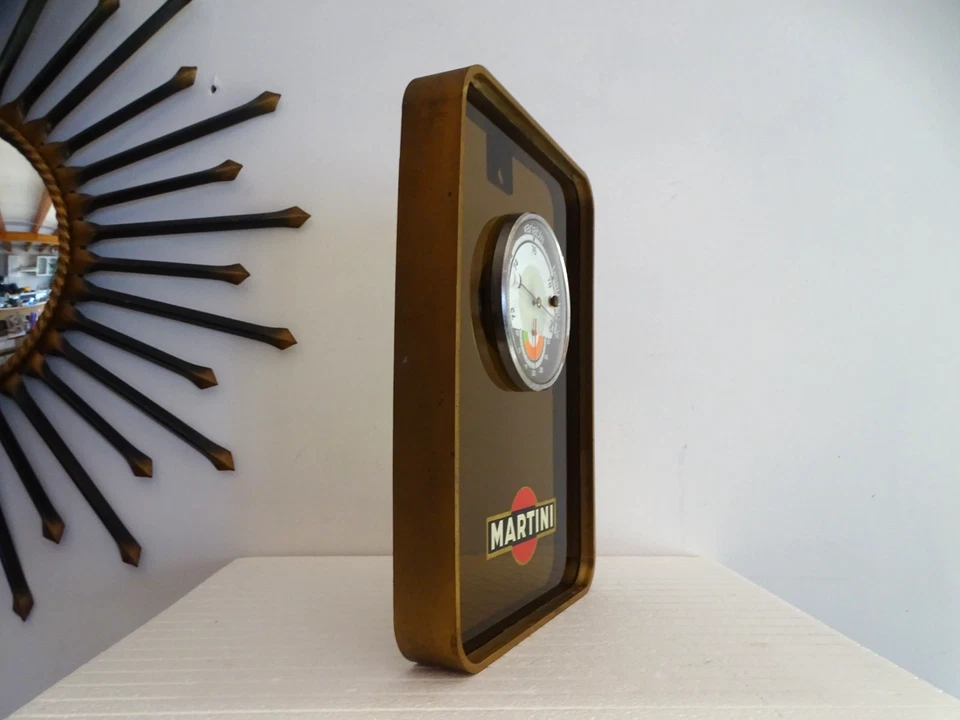Barometre MARTINI & Rossi plexiglas vintage creation Yannick Perrin objet pub - Photo 3/4