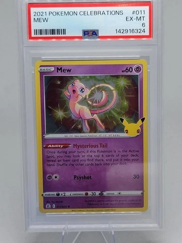 Mew 011 Celebrations 2021 Pokemon PSA 6