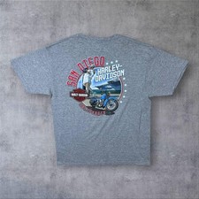 Harley Davidson Motorcycles (2021) "San Diego" USA Biker Pocket T-Shirt Large