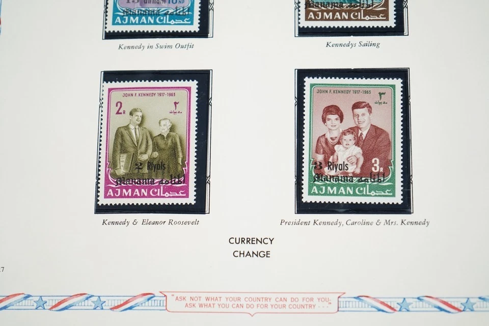 UAE MANAMA SPECIALIZED JFK COLLECTION OF STAMPS COVERS & PROOFS IN ALBUM - Image 3 of 4