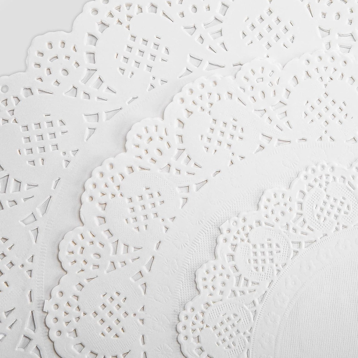 Antique White Lace Doilies, 36 Count - 6.5”-10.5” Sizes for