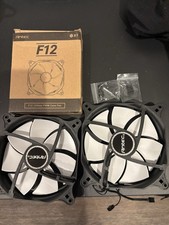 Antec F12 F14 120mm 140mm PWM Case Fan Set of 3, 4-Pin, Black/White, Plastic