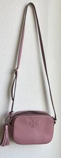 Tory Burch Small Blush Pink Leather Crossbody Bag