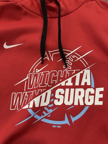 Wichita Wind Surge Red Nike Dri-Fit Pullover Hoodie MILB Baseball Size XL - Picture 2 of 5