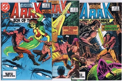 ARAK SON OF THUNDER # 34, 35, 36 US Comics 1984 HI-GRADE Konvolut