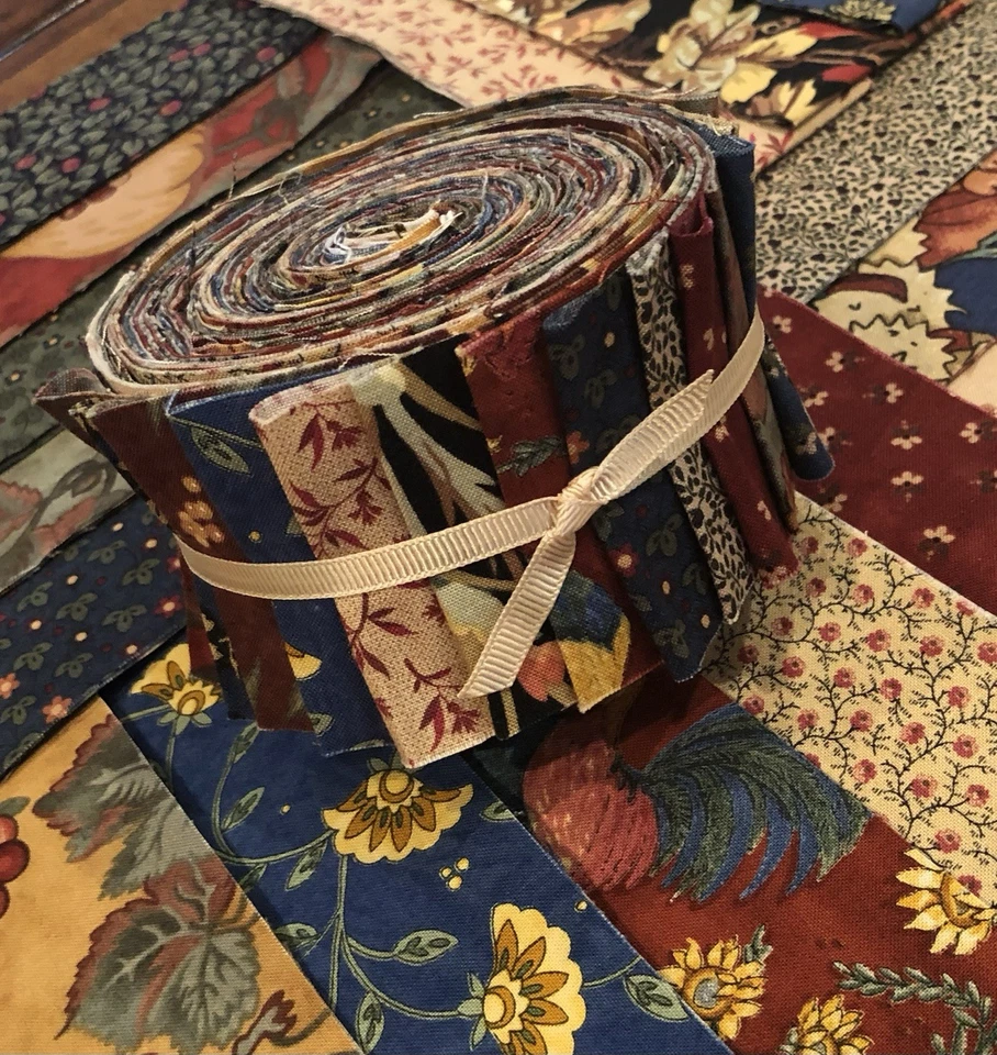 Country Look 20 Strip Jelly Roll By Moda, Timeless Treasures, Hoffman etc. - Image 4 of 4