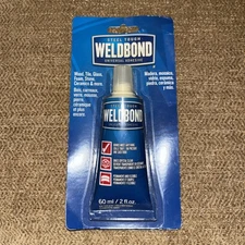 Weldbond Glue, White, 6 to 12 hr Full Cure, 5.4 oz, Bottle 058951500988 Weldbond