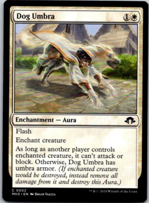 Magic the Gathering Dog Umbra Modern Horizons 3 MTG Free Shipping!
