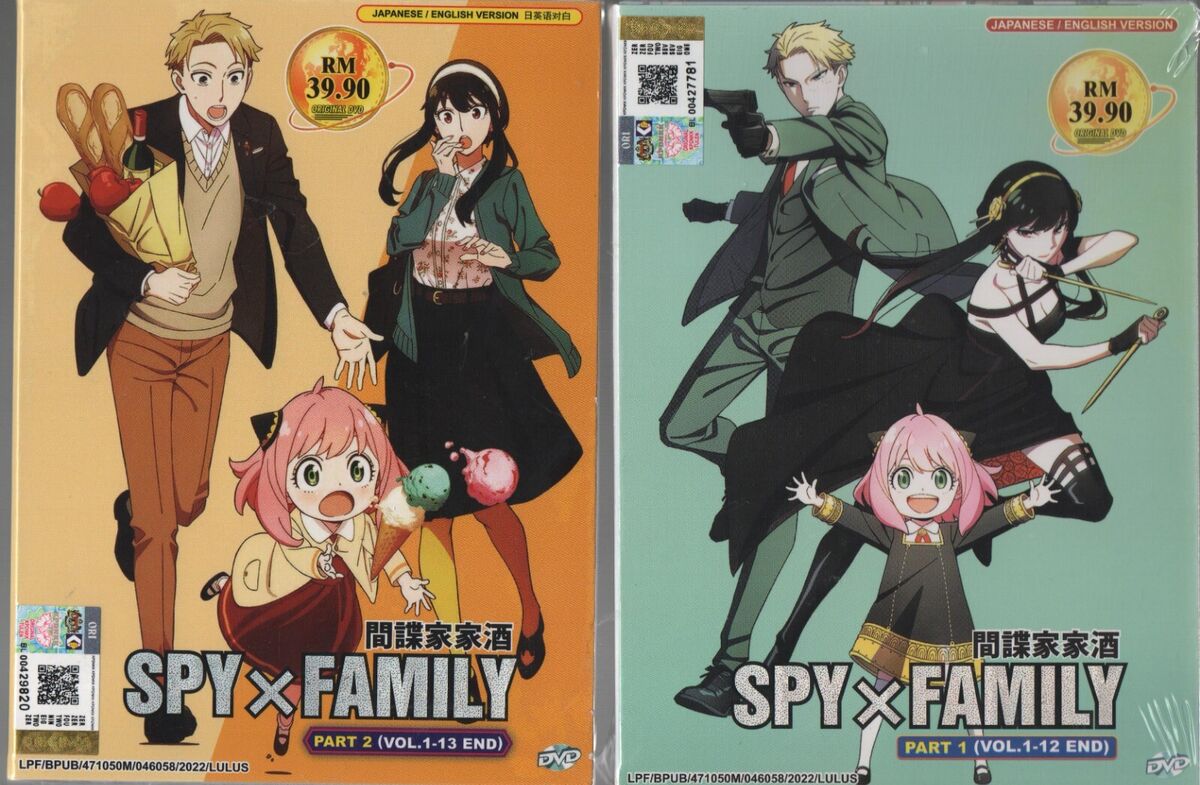 Spy x Family Episodes 1 - 25 English Dubbed Complete Seasons 1 + 2 Anime DVD