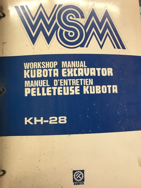 Kubota Construction Machinery Manual | eBay